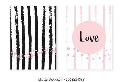 Love Sequins. Stripe Branding Element. Golden Stylish Magazine. White Grunge Concept. Christmas Particle Set. Romantic Wallpaper. Pink Xmas Textile. Pink Love Sequins