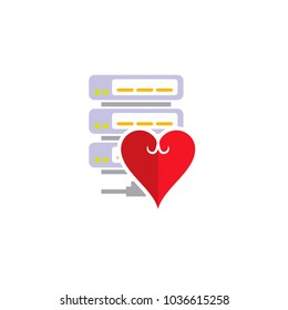 Love Server Logo Icon Design