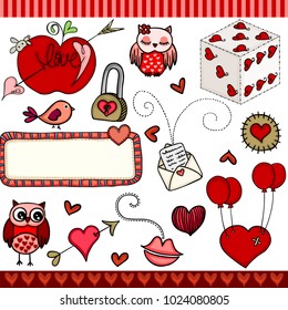Love set digital elements
