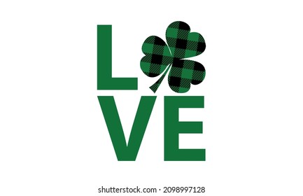  Love Shamrock - St Patrick's Day Vector and Clip Art