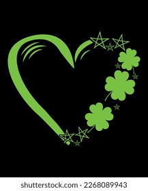 Love Shamrock SVG, Retro svg, St Patrick's Day SVG, St. Patrick's Day, Shirt Print Template, Shenanigans Irish Shirt, 17 march, 4 leaf clover