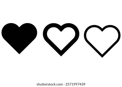 : Love shape ,A Romantic Vector ,Dynamic heart feeling,love bonds, silhouette of blank heart, Romantic heartshape  , Relation of heart, Everlasting beating heart,