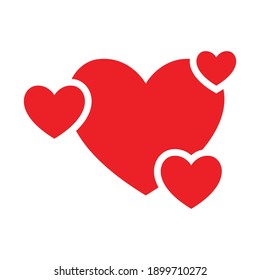 love shape decoration icon vector