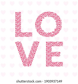 Love shape heart in Valentines day isolated on white Background ,Vector illustration EPS 10