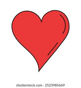 Love shape icon stock vector