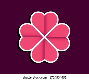 love in the shape of a leaf