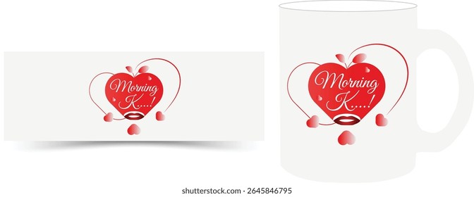 love shape mug design for sweet couple
