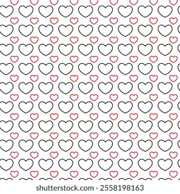 Love shape pattern design with background