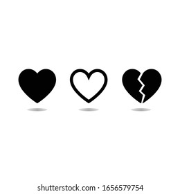 Love shape symbol background vector