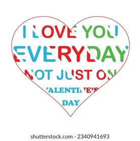 Love shape typhographic 
T-shirt design