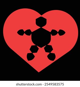 forma de amor com homem único dentro do conceito de vetor design