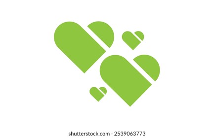 Love shape vector, vector design, Design elements, Love, heart vector, heart shapes, Love icon shape vector element.