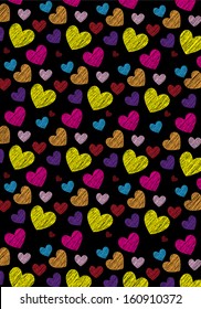 Love shape wallpaper (vector)