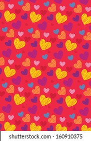 Love shape wallpaper (vector)