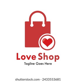 Love shop design template illustration