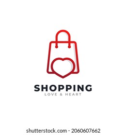 Love Shop Logo Design Template Element Stock Vector (Royalty Free ...