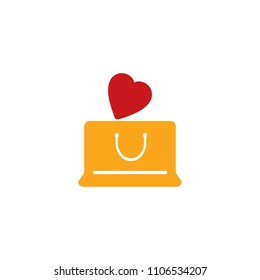 Love Shop Logo Icon Design
