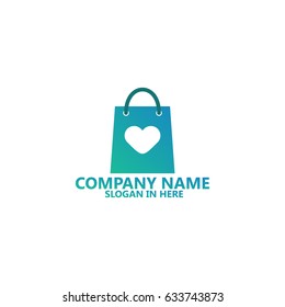 Love Shop Logo Template Design