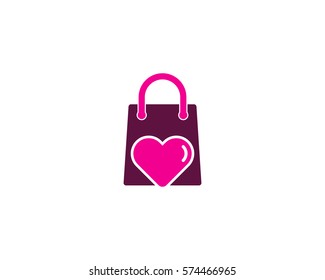 Love Shop And Shopping Logo Design Element