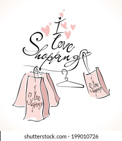I love shopping. 