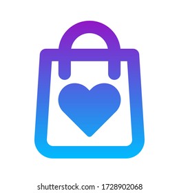 Love shopping icons or symbol popular design. Buying concept. Eps 10 Illustration