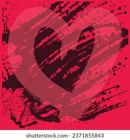 love sign with abstract background  illustration 