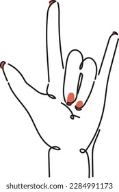 love sign hand spider man