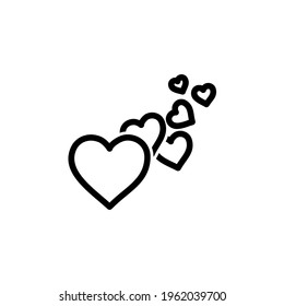 love sign icon. So Much Love. Heart vector icon. Social media. Vector illustration. Valentine collection
