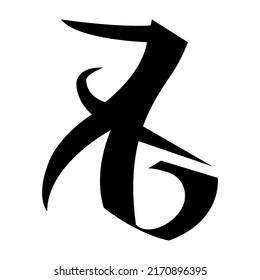 Love sign. Runic symbol isolated on a white background
