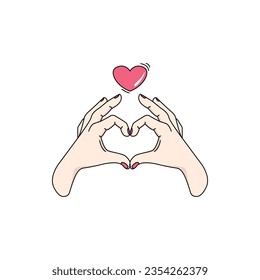 Love Sign Simple Vector Illustration