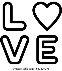 Love Sign Vector Icon