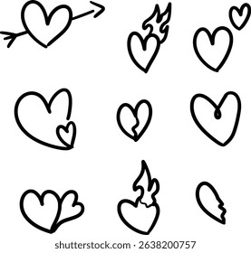love signs with various unique variations	