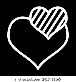 love simple icon, simple icon illustration vector art