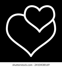 love simple icon, simple icon illustration vector art