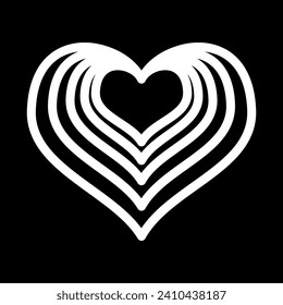 love simple icon, simple icon illustration vector art