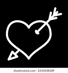 love simple icon, simple icon illustration vector art
