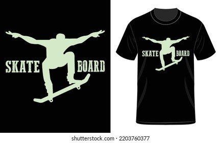 I love Skateboard Vector T-Shirt Design