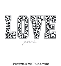 Love skin animal abstract,Graphic design print t-shirts fashion,vector,poster,card
