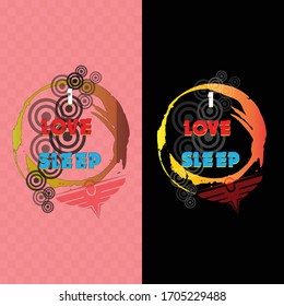Me encanta la plantilla de diseño de camisetas basada en texto de sueño