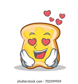 In love slice bread cartoon character