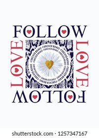 love slogan design 