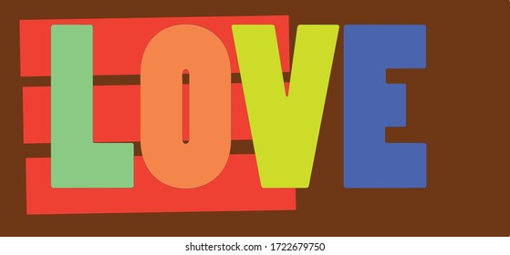diseño de eslóganes de amor. para imprimir.