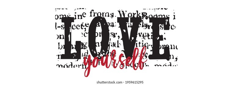 love slogan print. text print for t-shirt, sticker, apparel, wallpaper, background and all uses