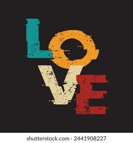 Eslogan del amor, diseño vectorial para la moda, tarjeta, póster estampados