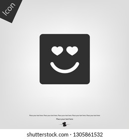 Love smile icon