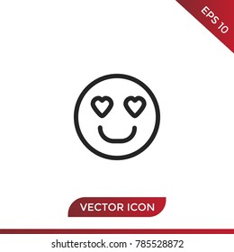 Love smile icon