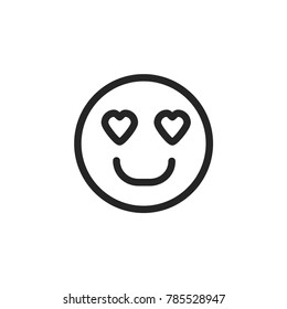 Love smile icon