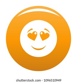 Love smile icon. Vector simple illustration of love smile icon isolated on white background