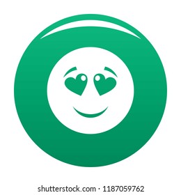 Love smile icon. Vector simple illustration of love smile icon isolated on white background