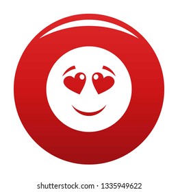 Love smile icon. Vector simple illustration of love smile icon isolated on white background